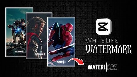 CAPCUT TUTORIAL: WITTE LIJN WATERMERK