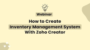 [HD] How to Create Inventory Management System with Zoho Creator
