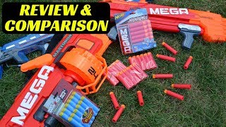 NERF MEGA Whirlwind Accustrike Darts Review and Comparison
