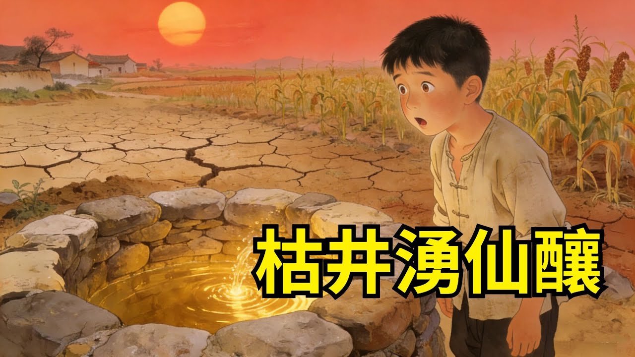 孤兒每日採野果換米養瞎眼祖母，被村人譏笑命苦，忽逢旱年唯他家井水不枯，還湧出甘甜仙釀！#故事便利店#民間故事#傳統故事#故事頻道#聽書#睡前故事
