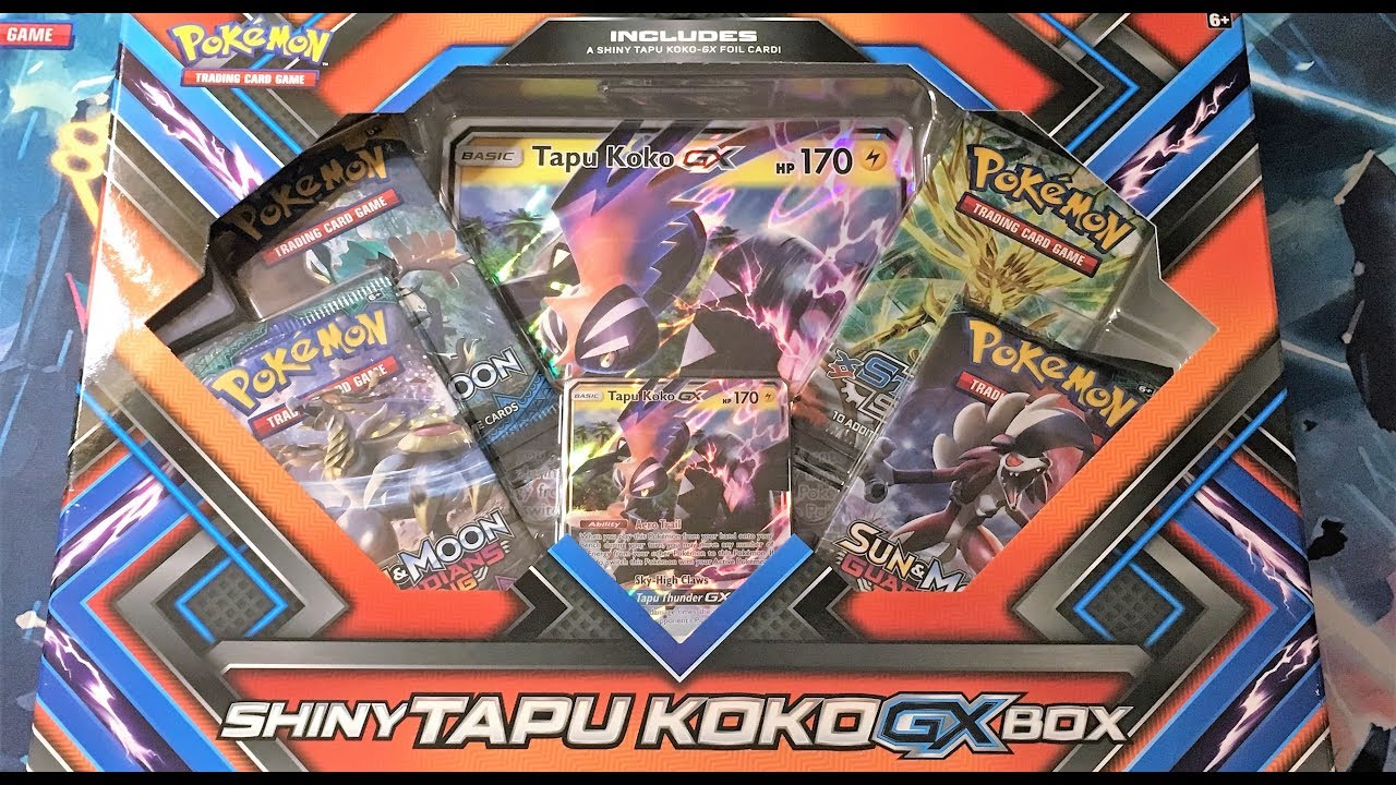 Pokémon TCG: Shiny Tapu Koko GX Box