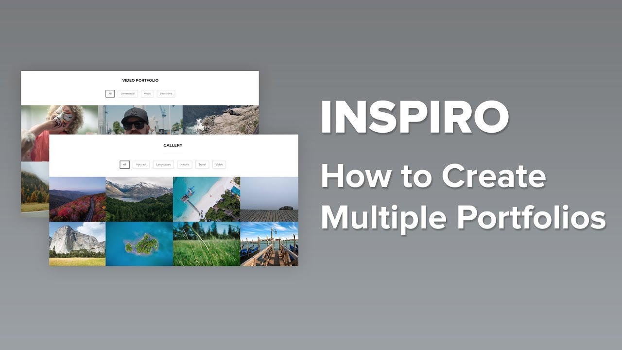 Inspiro - How to Create Multiple Portfolios - YouTube