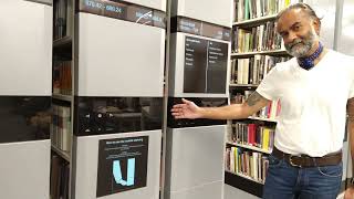 How to use the mobile shelving in the Lanchester Library