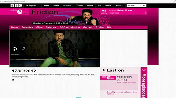 BBC ASIAN NETWORK FRICTION LIVE 17 09 12 ft  AAR a k a Rajat