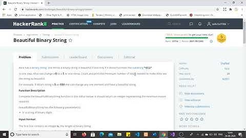 Solve Beautiful Binary String using C#