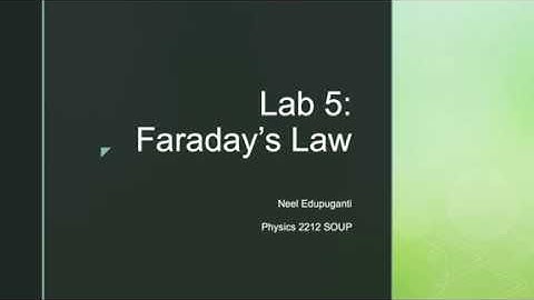 Physics 2212 Lab 5 Video Lab Report