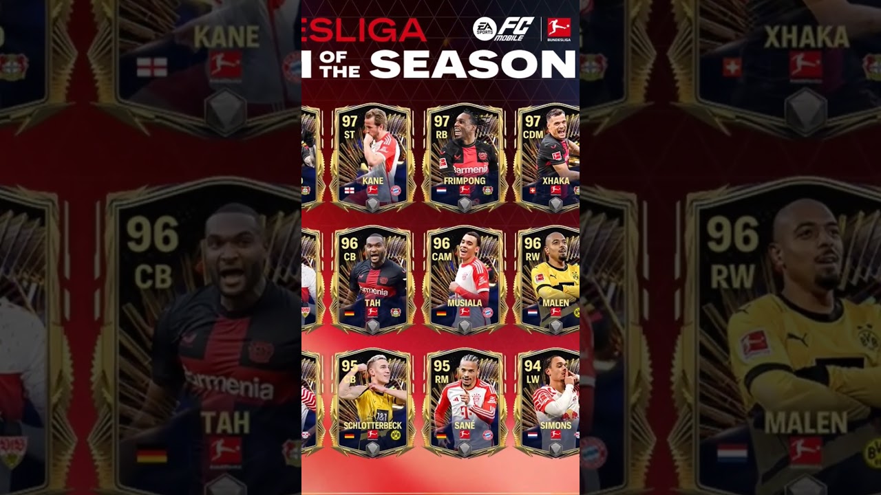 BUNDESLIGA TEAM OF SEASON 