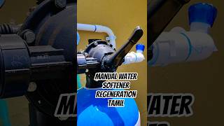 Manual Water Softener regeneration method explained Tamil
