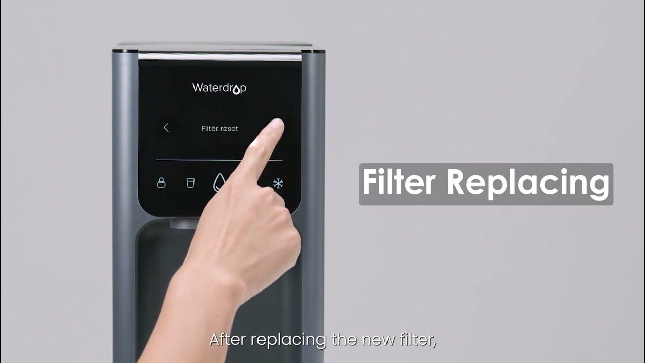 How to Replace the Filter Cartridge of Waterdrop A1? YouTube