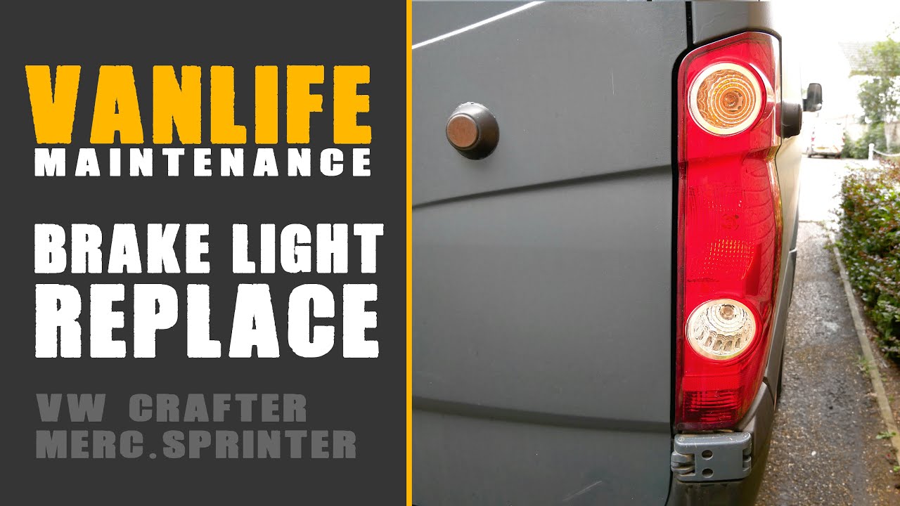 VW Crafter Rear Light Cluster Removal + Brake Light Replacement