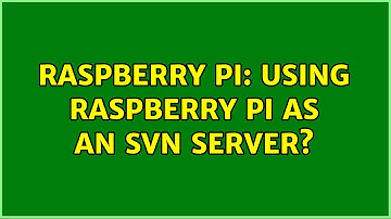Raspberry Pi: Using Raspberry Pi as an SVN server? (2 Solutions!!)