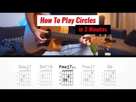 Circles Easy Guitar Tutorial [w/ Chords] | Post Malone