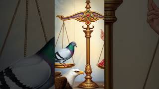 King Shibi Offers His Flesh To Save A Dove True Sacrifice Of Dharma Story Matrix Universe