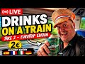 🚆 DRINKS ON A TRAIN! 🍺 €2 Eurotrip Edition LIVE from Spain! 🇪🇸