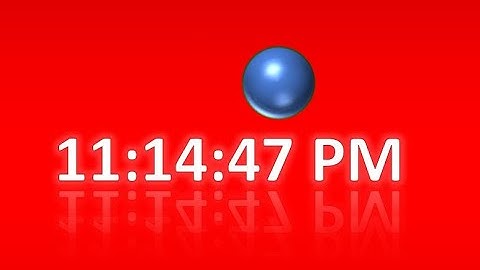 MatsClock 240068 - Free Digital Clock for PowerPoint Presentation Slides