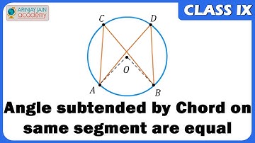 Angle subtended by Chord on same segment are equal - Geometry - Maths