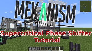 Minecraft Mekanism Supercritical Phase Shifter Tutorial (Antimatter)