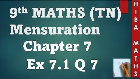 9th maths chapter 7 exercise 7.1 question 7 TN Samacheer hiba maths