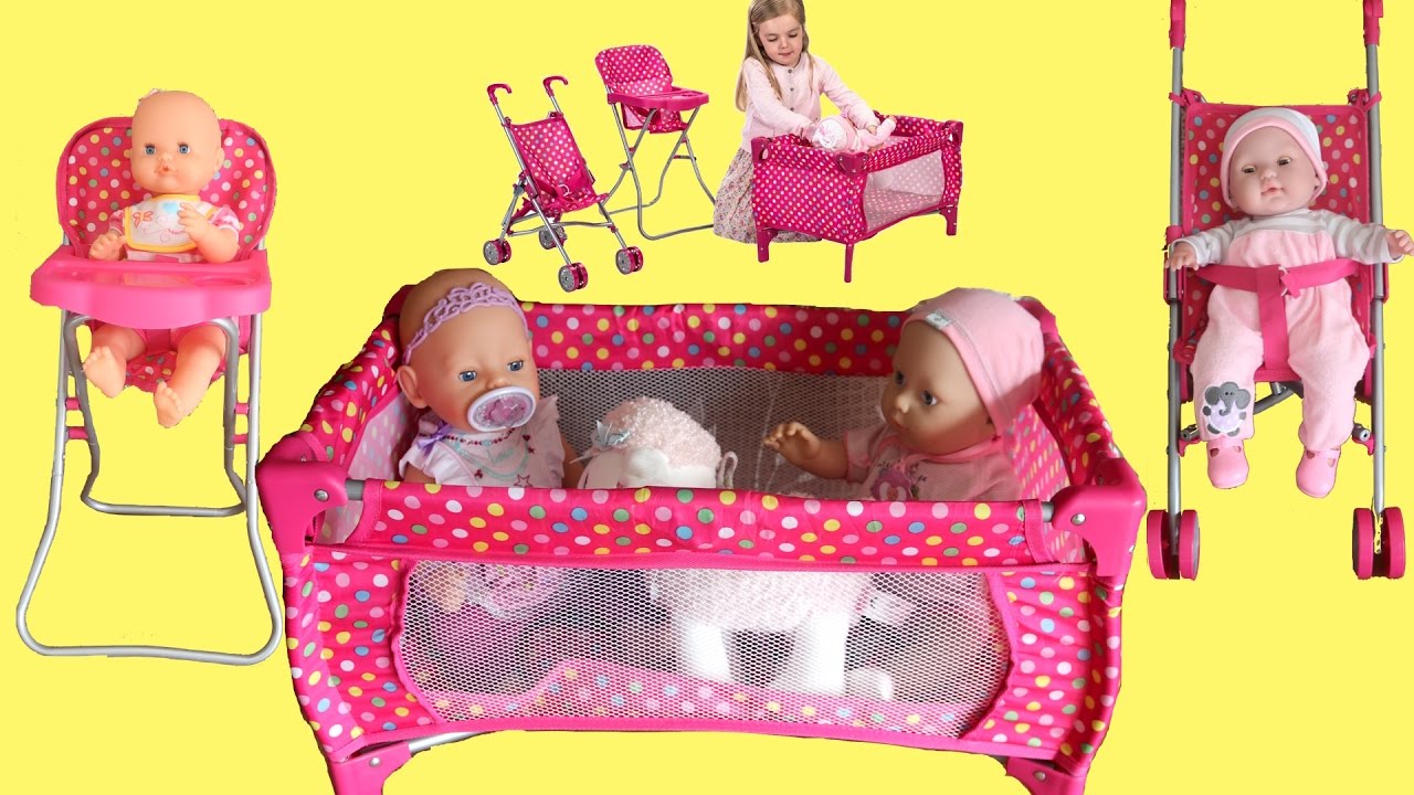 baby annabell pushchair and playset