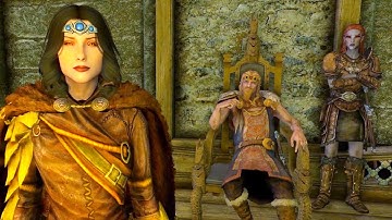 Serana talks with Jarl Balgruuf. Serana Dialogue Add-On mod. Skyrim Anniversary Edition
