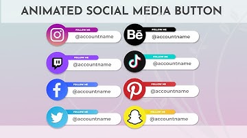 Custom Animated Social Media Lower Thirds for Youtube Intro Videos