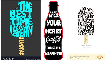 typography poster design idea l text wrap typography in coreldraw