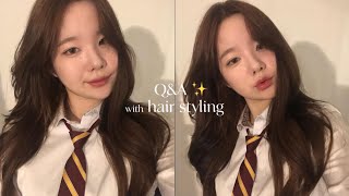 새학기 여신 가보자고 | 22인치 붙임머리 고데기 | 봉고데기 꿀팁과 Q&A 답변 ✨