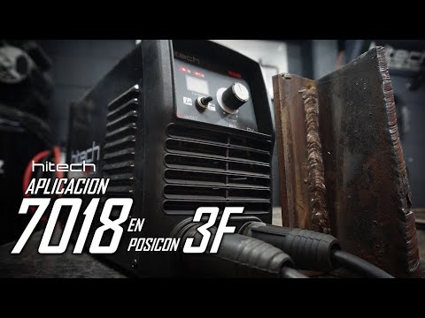 Inversor HITECH RS200DV - Aplicación E7018 en 1/8 posicion 3F - YouTube