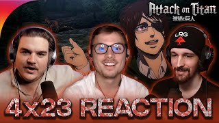 Attack On Titan 4x23 Reaction!! 