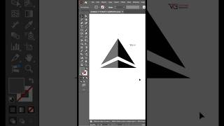Adobe illustrator 2026: Easy 3D Triangle Logo Design Tutorial in 60 Seconds! 🔥 #vicktimegraphic