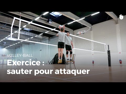 Exercice d&rsquo;attaque : sauter pour attaquer | Volley-Ball