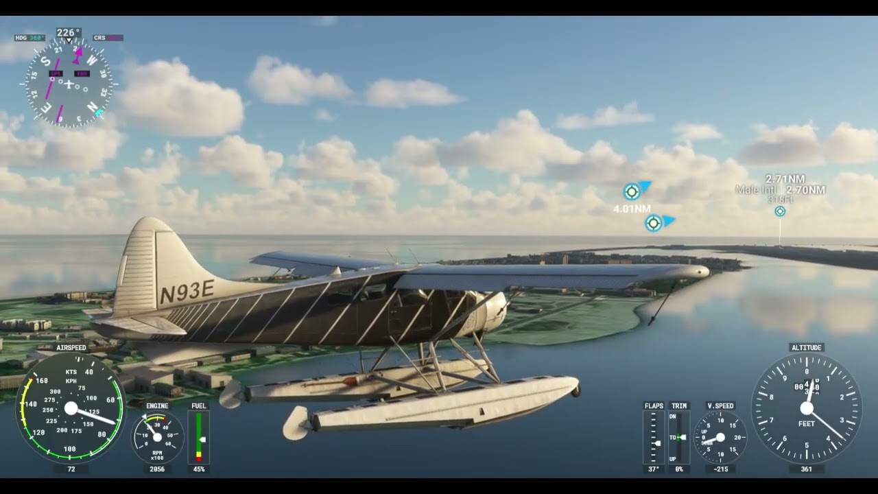 Landing at Velana International Airport, Malé, Maldives