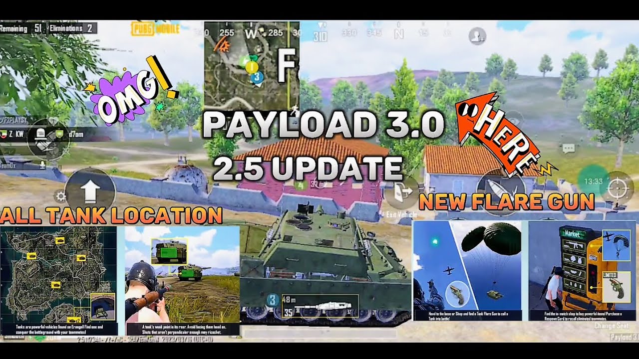 HOW TO USE TANK PAYLOAD 3.0 ALL TANK LOCATION FULL GAMEPLAY