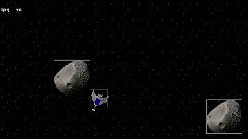 A space game: Weapon sound and asteroid collision