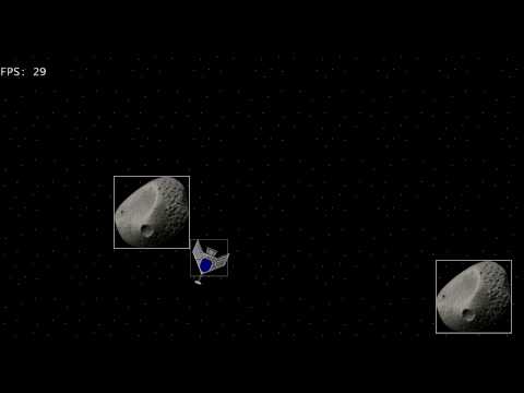 A space game: Weapon sound and asteroid collision