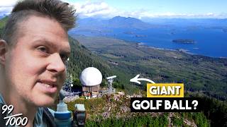 I Hiked Up a Mountain to Find a Giant Golf Ball??