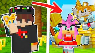 Unlocking TAILS AND AMY ROSE In Minecraft! 🦊🌹Sonic Add-On