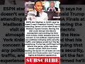 Stephen A. Smith to Trump: Warns POTUS Will Ruin ‘The Vibe’ “Stay Away From Knicks Finals Game!”