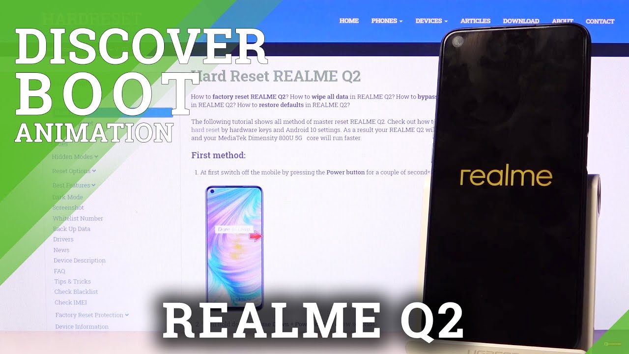 How Welcoming Screen Look in Realme Q2 – Check Boot Animation