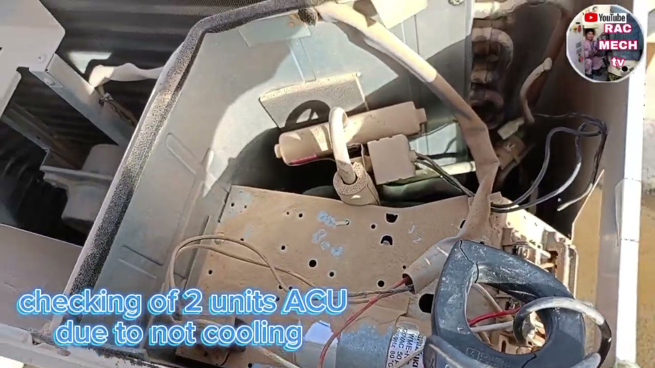 CHECKING OF TWO UNITS ACU DUE TO NOT COOLING