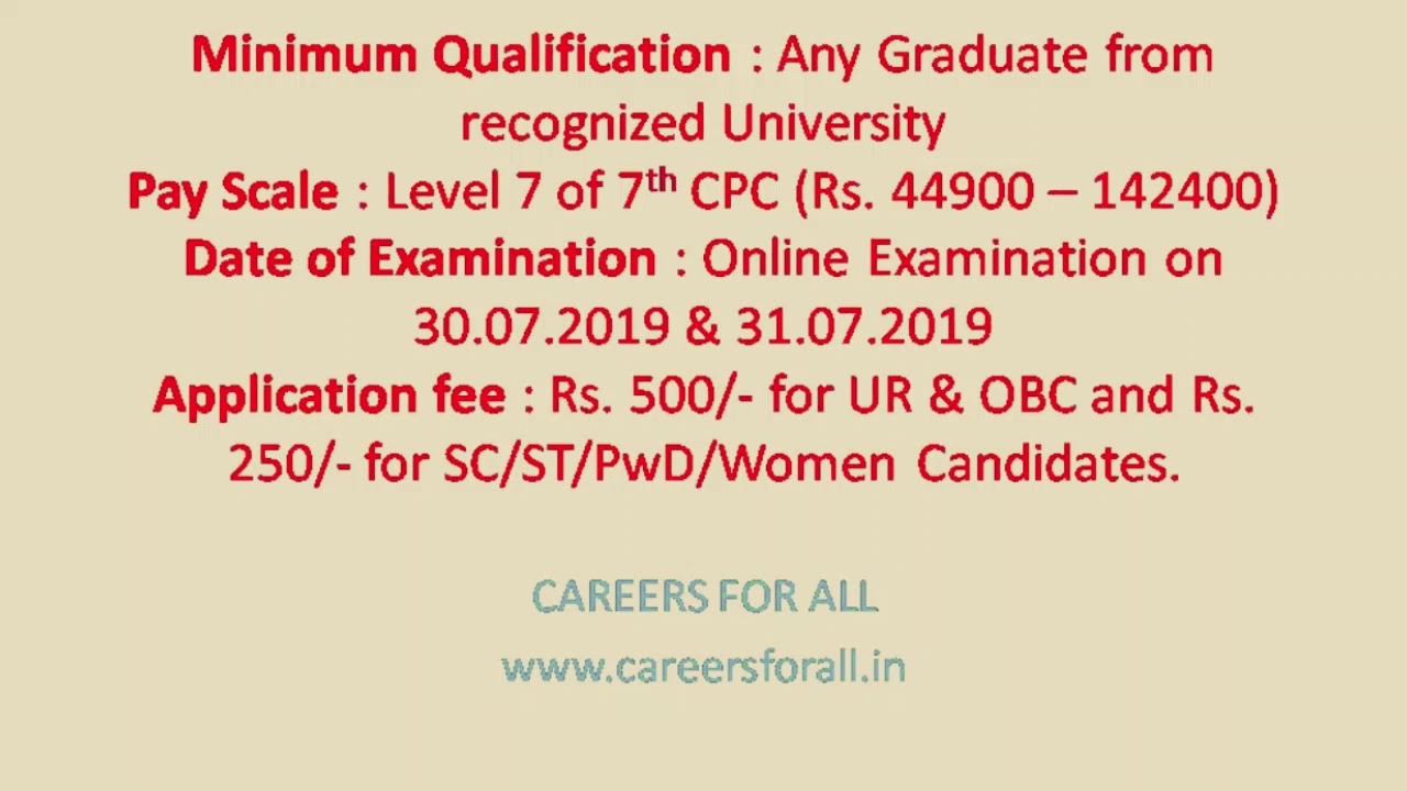 RECRUITMENT OF 280 POSTS OF ASSISTANTS IN EPFO - 2019 |CAREERS FOR ALL