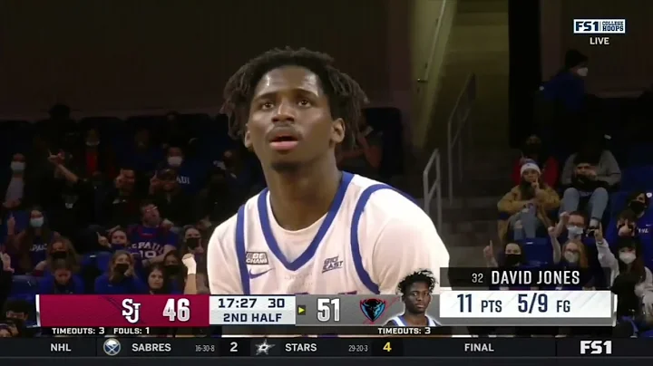 David Jones 24 Points, 10 Rebounds, 5 Assists vs S...