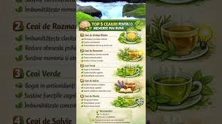 Top 5 ceaiuri pentru o memorie mai buna - #tea #garden #plants #nature