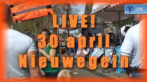 Promo uitzending en videostream: Live! 30 april Nieuwegein 2013