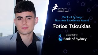 2021 HACCI Bank of Sydney Business Excellence Award – Fotios Tsiouklas, Entrepreneur
