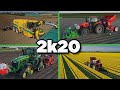 2020 Dutch farming drone compilation | Spring | Ploughing, planting, fertilising, topping & more