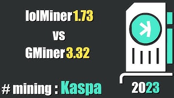 QUICK LOOK: lolMiner 1.73 vs GMiner 3.32 - mining #Kaspa