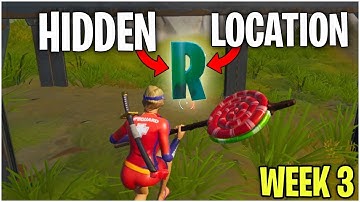 Search hidden "R" found in Forged by Slurp loading Screen|Hidden R location| Fortnite Battle Royale