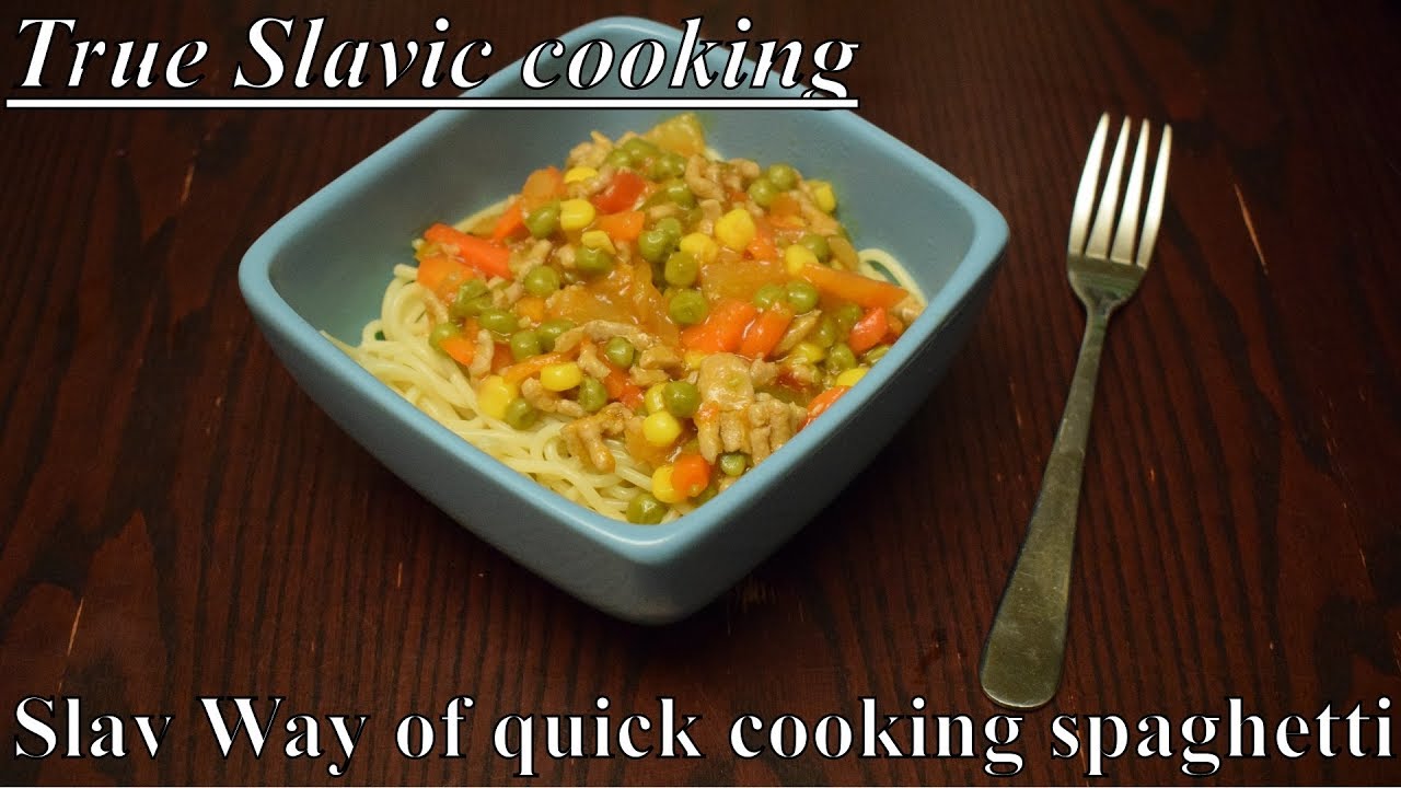 Slav Way of quick cooking spaghetti - YouTube