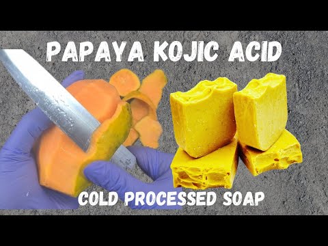 パパイヤとコウジ酸CP石鹸IIの作り方＃kojicacidsoap＃papayasoap